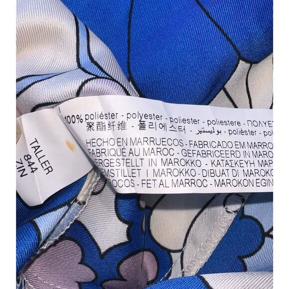 Zara Strapless Floral Dress - Blue and Purple - Picture 14 of 14